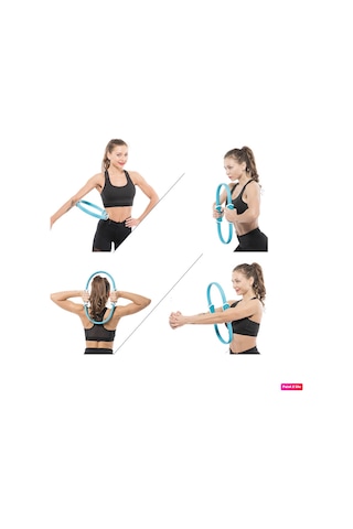 Avessa BPC-100 Dura-Strong 36 CM Tutmalı Pilates Çemberi Gri