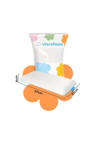 Viscofoam ViscoKidz Ortopedik Çocuk Yastığı Visco Yastık 67.5x33x6cm