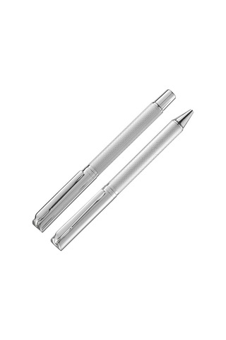 Steelpen 5082 Plus Krom Dolma+tükenmez Kalem Standart