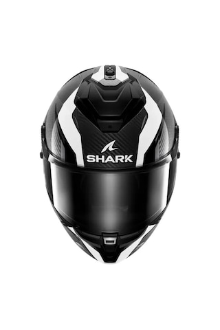 Shark Spartan Gt Pro Karbon Şeffaf Vizörlü Kask Beyaz Siyah