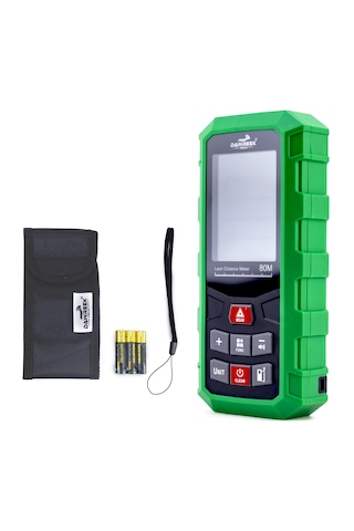 Dawreek Mesafe Ölçer H01 Green 80 Metre Dijital El Tipi Mesafe Ölçüm Cihazı