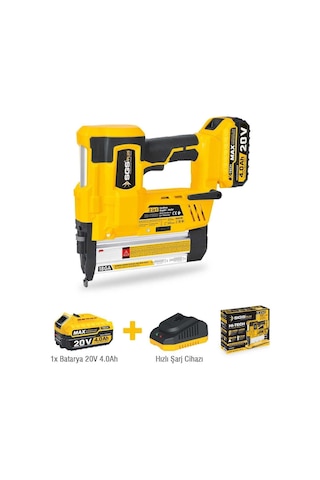 Sgs 5165 Akülü Zımba Ve Çivi Çakma Tabanca Makinası 20 Volt Sgs 5165 Akülü Zımba Ve Çivi Çakma Tabanca Makinası 20 Volt