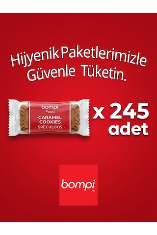 Bompi Karamelli Speculoos Tek Paketli Bisküvi 1300 G 245 Adet