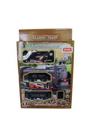 Ctoy Tren Seti 9 Parça Açık Gri