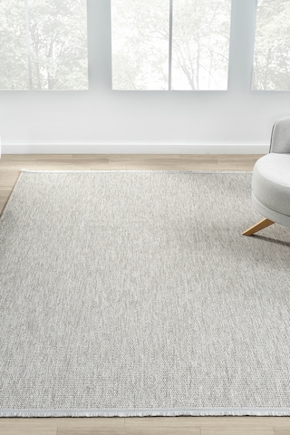 Mariesse Home Hav Toz Vermez Kolay Temizlenen Hasır Doku Sisal Halı Bombay 664-gri