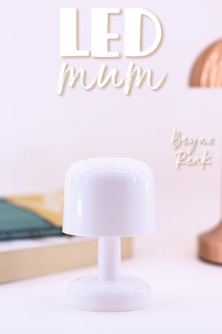 Led Mum İskandinav Tip Pil Dahil Dumansız Alev Ledli Yapay Dekoratif Mum Dekor Işığı Beyaz Pt427 Sarı