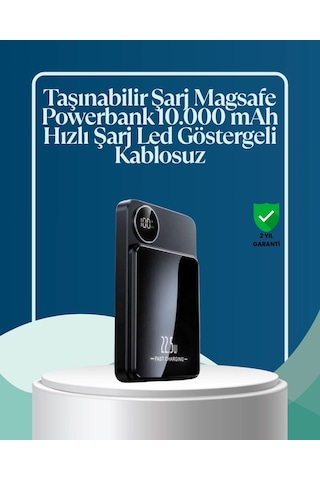 5000mah / 10000mah Kapasiteli Manyetik Usb-c Ve Kablosuz Powerbank Çok Renkli