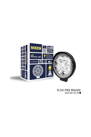 Çalışma Lambası Ledli Yuvarlak 22-27W 9 Ledli Niken