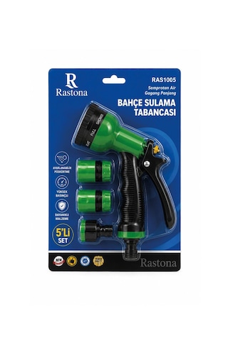 Rastona Bahçe Sulama Tabancası 7 Kademeli 5 Parça