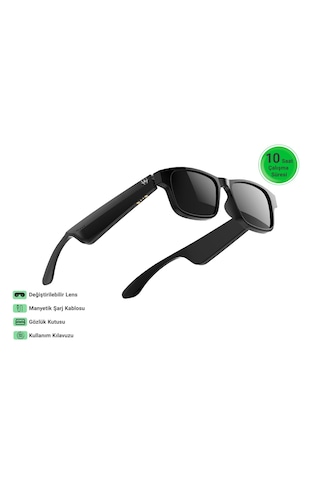 Wiami Akıllı Güneş Gözlüğü Siyah