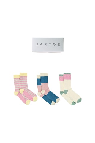 Kadın Gaudi 3'lü Soket Çorap Renkli