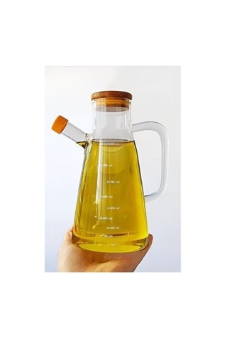 Periboia Borosilikat Cam 900 Ml. Yağdanlık Çok Renkli