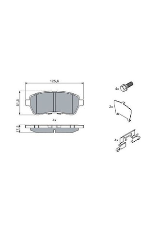 Ford Fiesta 1.5tdci 2012-2021 Bosch Ön Balata Netpar24675