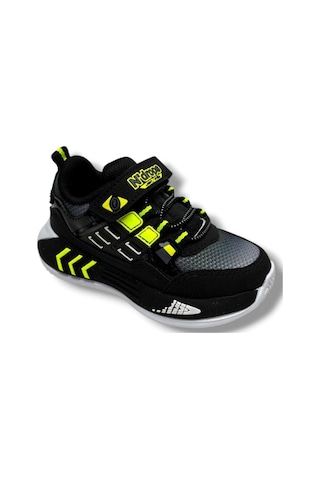 Ndrops 028-26 Anorak Anatomik Çocuk Sneaker Siyah Sarı 26-30 Siyah