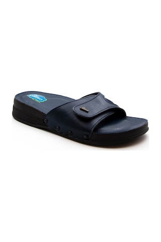 Dr.Comfort Ortopedik Halluks Walgus Cırtlı Kadın Terlik Dr.403-Lacivert