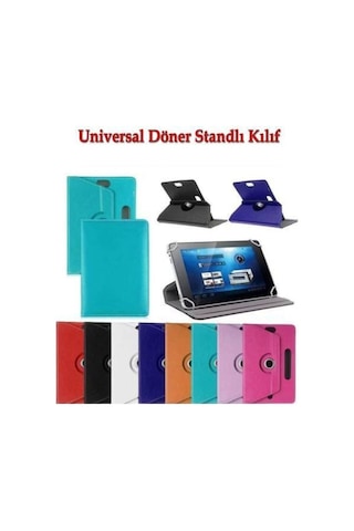 Fuchsia Galaxy Tab A 8.0" Inç T290 İle Uyumlu Dönerli Standlı Tablet Kılıfı Diğer