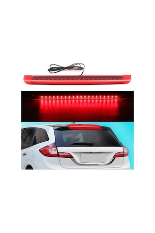 Novahub Yüksek Universal Stop Motosiklet Led Lambası Kuyruk Kırmızı Fren Dağı Araç 3rd 20 12v Dx