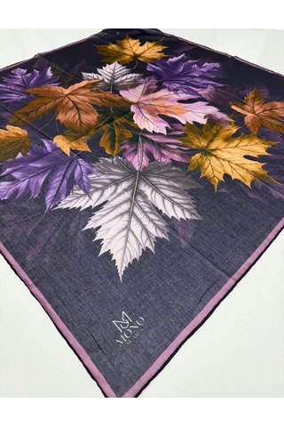 Mono Scarfs Soft Pamuk Eşarp-90 X 90 -06109 Mor