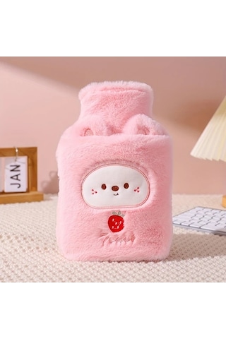 Elmpaly 卡其小脚 3381 Ons Pvc Astarlı Isıtmalı Su Bardağı Şirin Peluş Hayvan Tasarımı Çıkarılabilir Ayaklar Taşınabilir Menstrüel Isıtma Pedi Hızlı Isınma Uzun Süreli Sıcak Tutma Antrasit