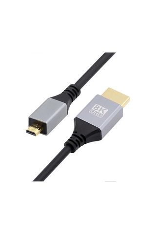 8k 60hz Mikro Hdmi Uyumlu - Hdmi Uyumlu Çift Yönlü Video Adaptör Kablosu Ana Monitör Kablosu Tak Ve Çalıştır Esnek Hd Uyumlu Tv Dönüştürücü Kablosu