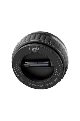 Linktech H720 Vakum Tabanlı Mıknatıslı Telefon Tutucu Siyah