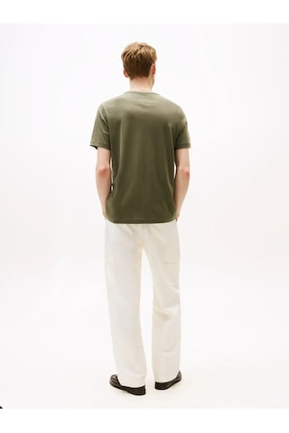 Tommy Hilfiger Cotton Modal Tee, Plı Yeşil Erkek T-shirt