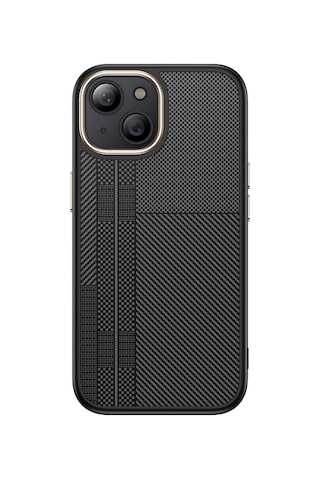 Teleplus Apple Uyumlu iPhone 15 Plus Kılıf M-safe Manyetik Şarj Karbon Fiber Görünüm Antina Kapak