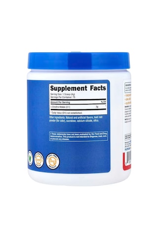Nutricost L-citrulline Malate Nitric Oxide Muscle Recovery 2:1 Strawberry Kiwi 300 G