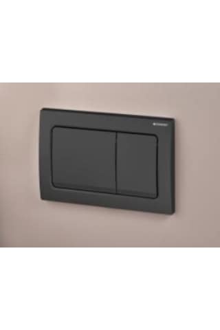 Geberit Alpha30 115.055.14.1 Kumanda Paneli, Çift Basmalı, Siyah Siyah
