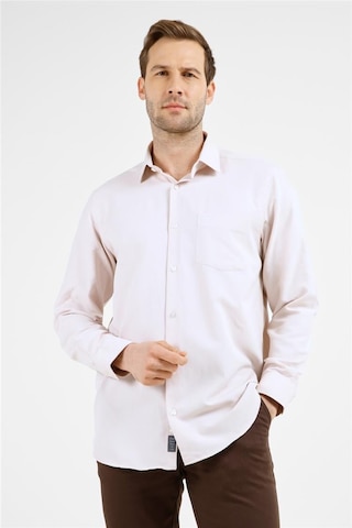 İmza Koyu Bej Sert Yaka Uzun Kol Cepli Comfort Fit Pamuklu Gömlek 1004255285 Koyu Bej