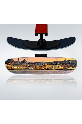 Ova-5 Dik-Eğik Kollu Universal Iç Dikiz Aynası 24X5 Cm