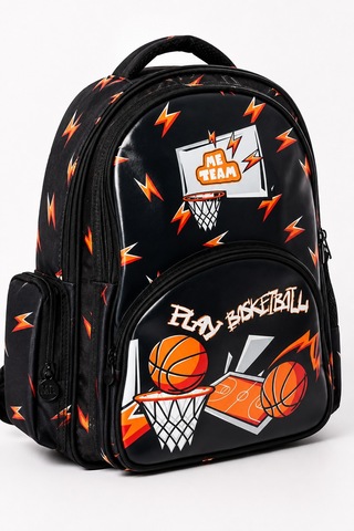 Basketbol Basketball Anaokulu Sırt Çantası 24158 32x28x12 Cm Çocuk Okul Öncesi Kreş Çantası Çok Renkli