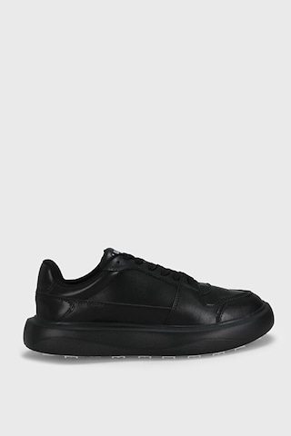 Lufian Mateas Erkek Deri Sneaker Ayakkabı Siyah Beyaz