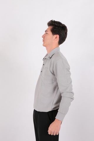 Five Pocket Fp24b2105 Erkek Dik Yaka Çıt Çıtlı Sweatshirt Gri