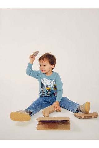 Name It Loney Tunes Duman Yeşili Erkek Çocuk Sweat 13221179 001 Yeşil