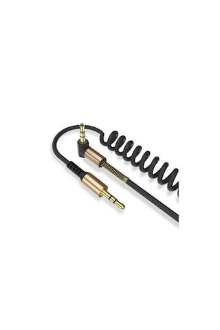 Altın Uçlu Araç Müzik Ses Kablosu Stereo Aux Kablo 1 Mt - 3.5mm