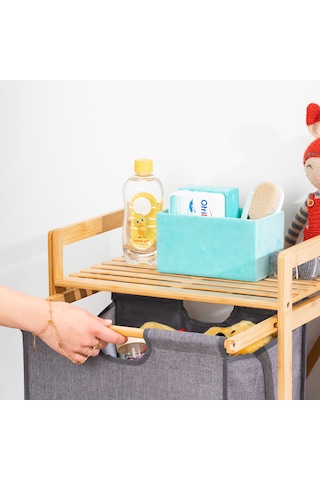 Porsima 2059 3 Katlı Ahşap Çok Amaçlı Çekmeceli Organizer Dolap