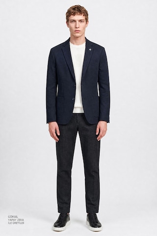 Altınyıldız Classıcs 360 Erkek Lacı Yünlü Slim Fit Dar Kesim Mono Yaka Torba Cepli Blazer Ceket