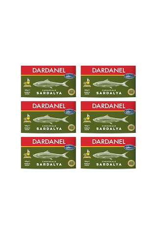 Dardanel Zeytinyağlı Çanakkale Sardalya 125 Gr X 6 Adet