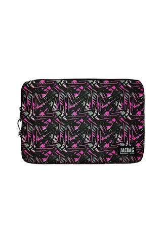 Jacbag Pembe Geometrik A4 Evrak Notebook Ve Tablet Taşıma Çantası/kılıfı Çok Renkli