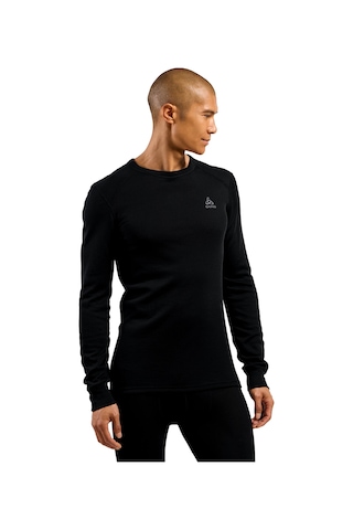 Odlo Odlo Active Warm Bl Top Crew Neck L/s Erkek Siyah İçlik Üst 6000 Siyah