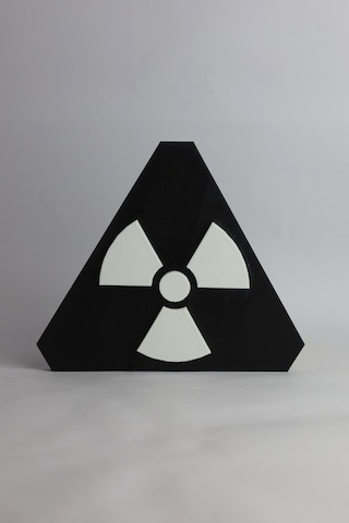 Radyoaktif Dekoratif - 3 Boyutlu Tabela 17cm