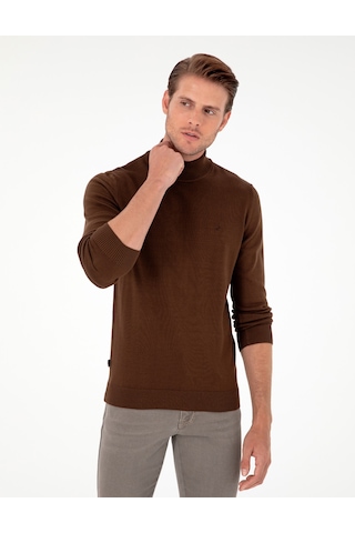 Pierre Cardin Erkek Koyu Kahverengi Kazak /triko 50296548-vr084 Koyu Kahverengi