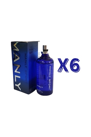 Manly Sport EDC 125 ML Erkek Parfüm 6 Adet