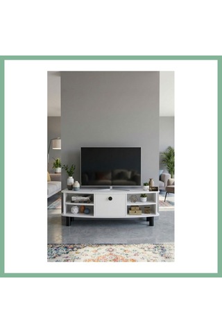 Bşkvirgo Vienna Tv Sehpası Suntalam Beyaz 136x44 Cm Bsk2026