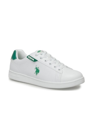 U.s. Polo Assn. Costa Erkek Sneaker Ayakkabı Beyaz Yeşil Beyaz Yeşil Beyaz - Yeşil