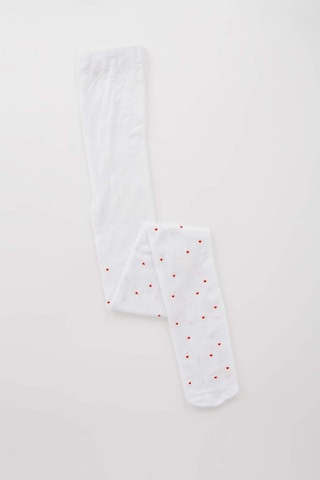 DeFacto Kız Çocuk Kalp Desenli Muz Külotlu Çorap X4350A6NSKR1