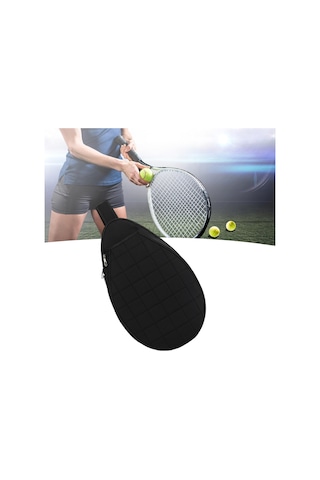 Suntek Tenis Çantası Taşınabilir Raket Taşıma Crossbody Siyah