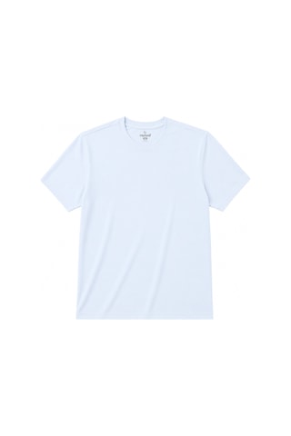 Ranud Erkek Regular Fit 2 Li Tişört,%100 Pamuk, Oeko-tex Yumuşak Fırçalı Süper Soft Kumaş Beyaz+ Buz Mavisi