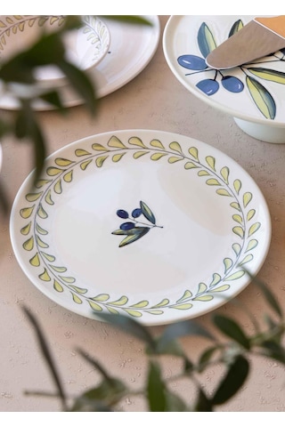 The Mia Olivos Kahvaltı Takımı 6 Kişilik 19 Parça Set 2 Çok Renkli